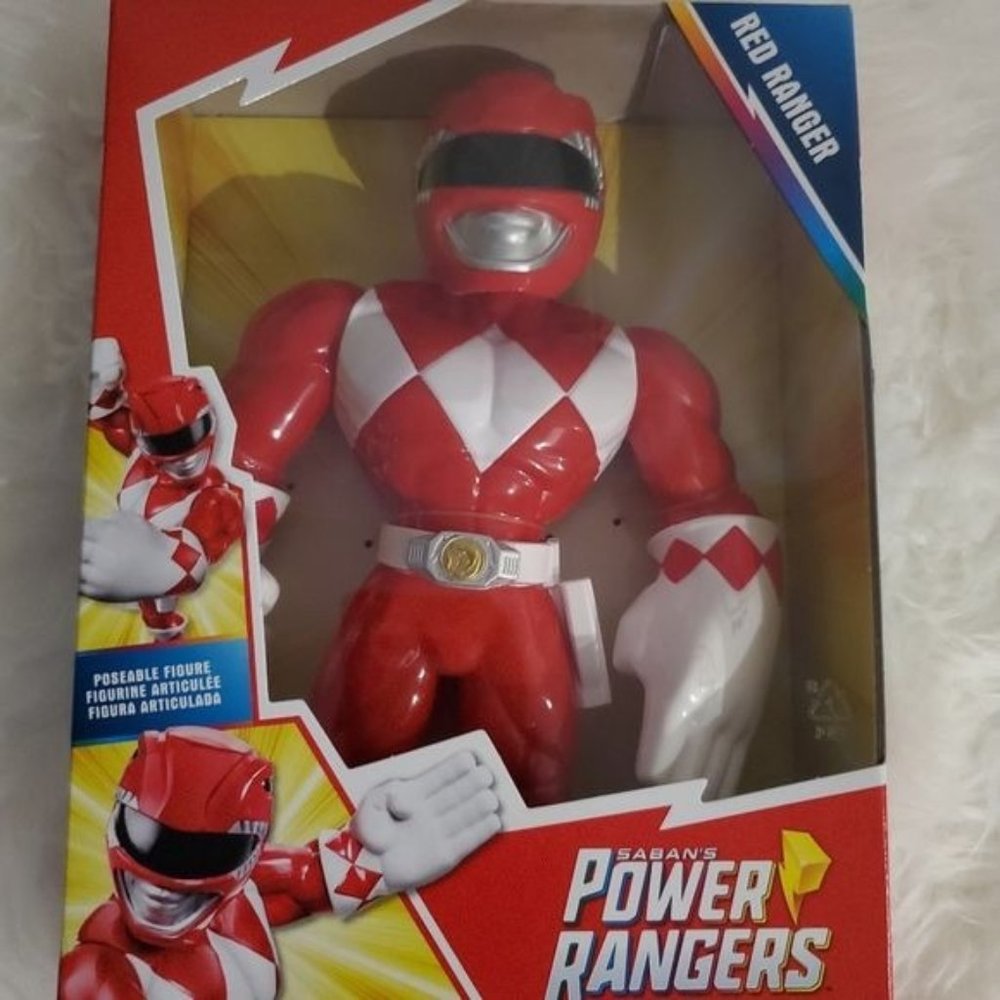 New Playskool Heroes Mega Mighties Red Ranger 10” Figure